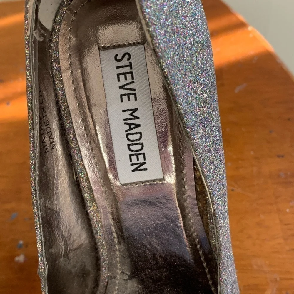 Steve Madden natali platform stiletto pumps size 7 5 in heel see pic-sm scuff